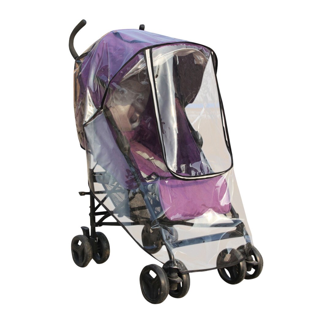 Kids Kinderwagen Regenhoes Waterdichte Paraplu Wind Dust Shield + klamboe Kinderen Kick Mat Opbergtas Kinderwagen Regenhoes: Default Title