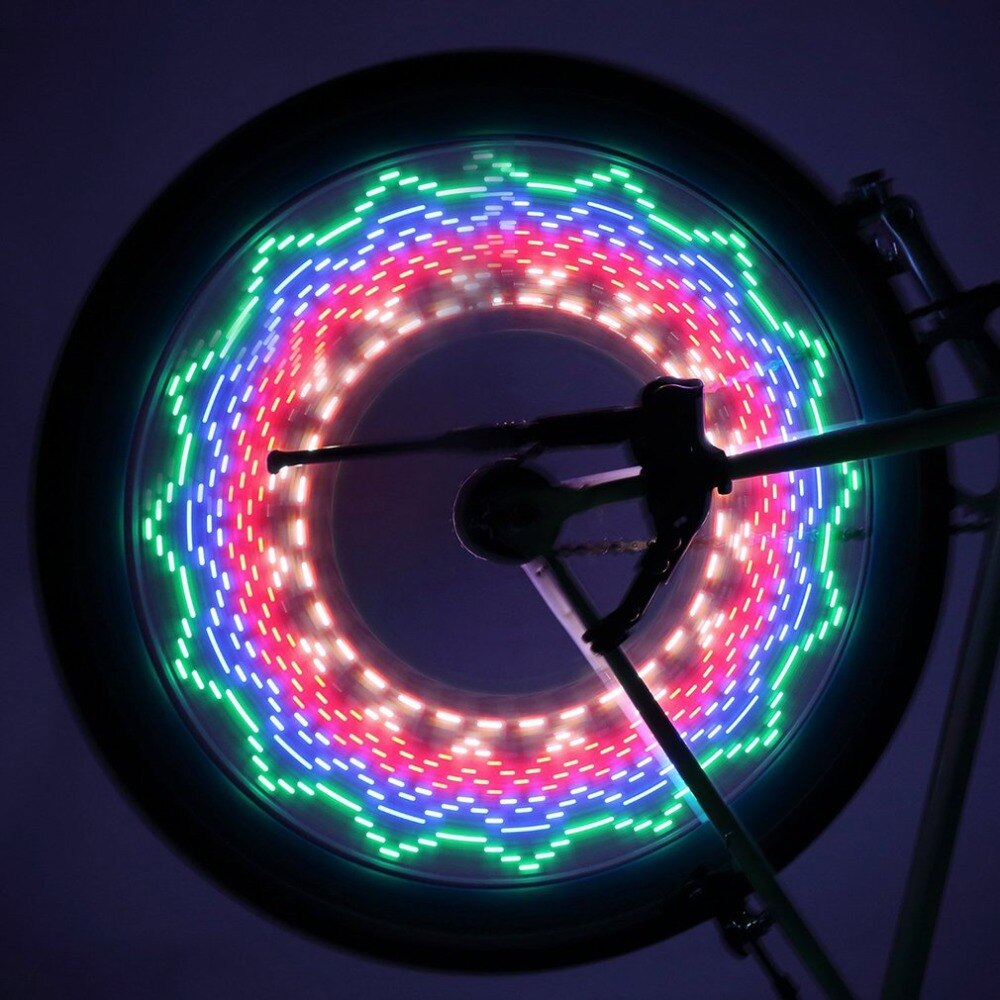 Waterproof 32-LED Bicycle Bike Riding Spoke Lights Reflective Rim Light for MTB Wheel Tire Cycling Accessories Portable