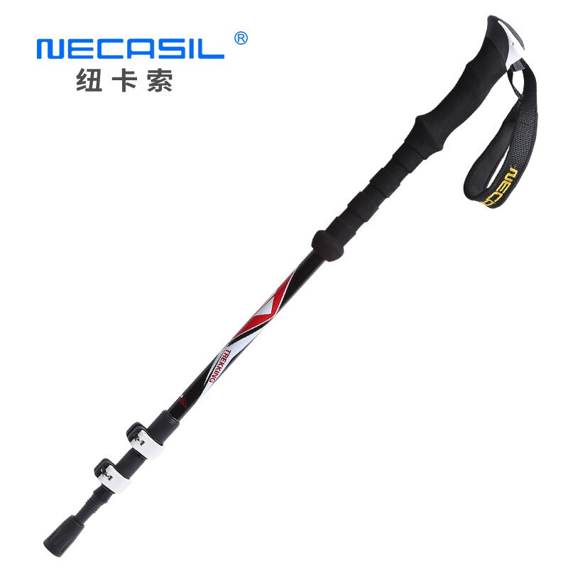 Nordic Walking Stick Camping Hiking Stick Aluminium Alloy Rod Ultralight Adjustable Telescopic Alpenstock Trekking Pole