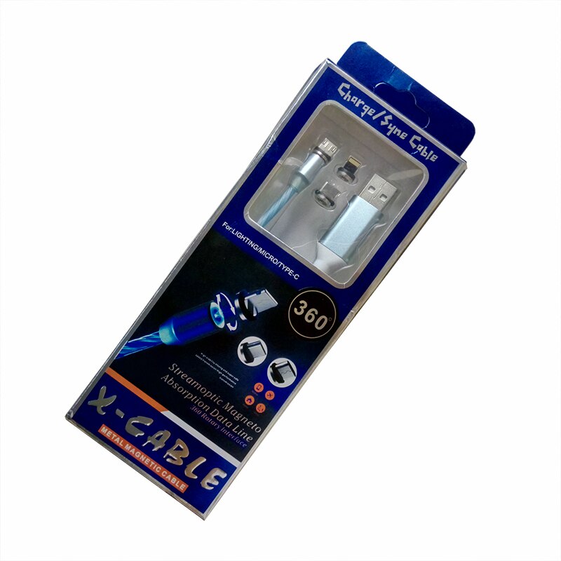 3 In 1 Magnetische Dans Led Licht Flash Kabel Micro Usb Type C Voor Iphone Verlichting Kabel Snel Opladen Draad voor Ipad Smart Phone