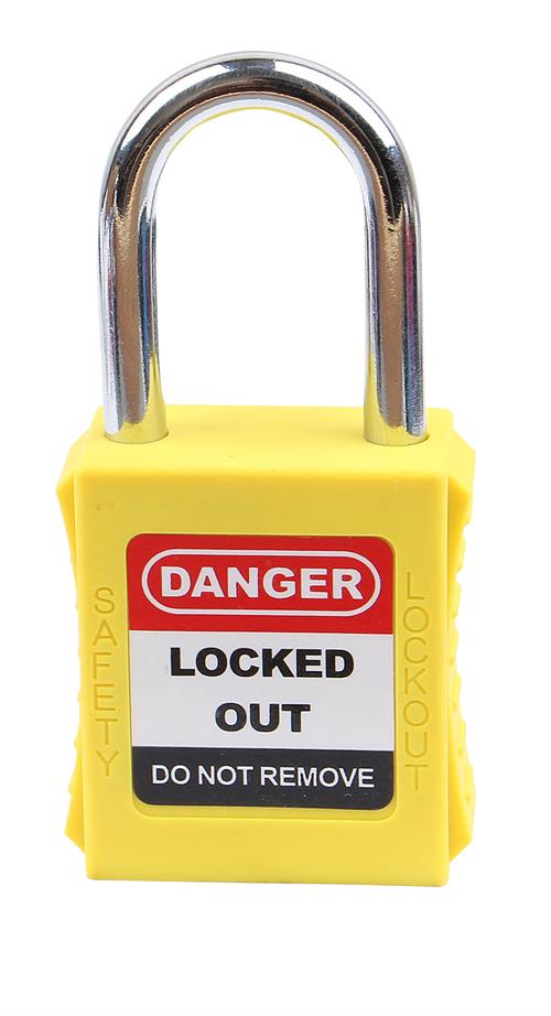 2pc Loto 38mm Color Different Security Lock Safety Padlock: KD NT-A38S Yellow