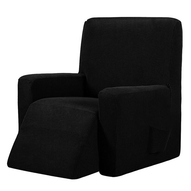 Vattentätt elastiskt fåtölj stolskydd all inclusive massage soffa sofföverdrag för wingback stol soffa: Svart