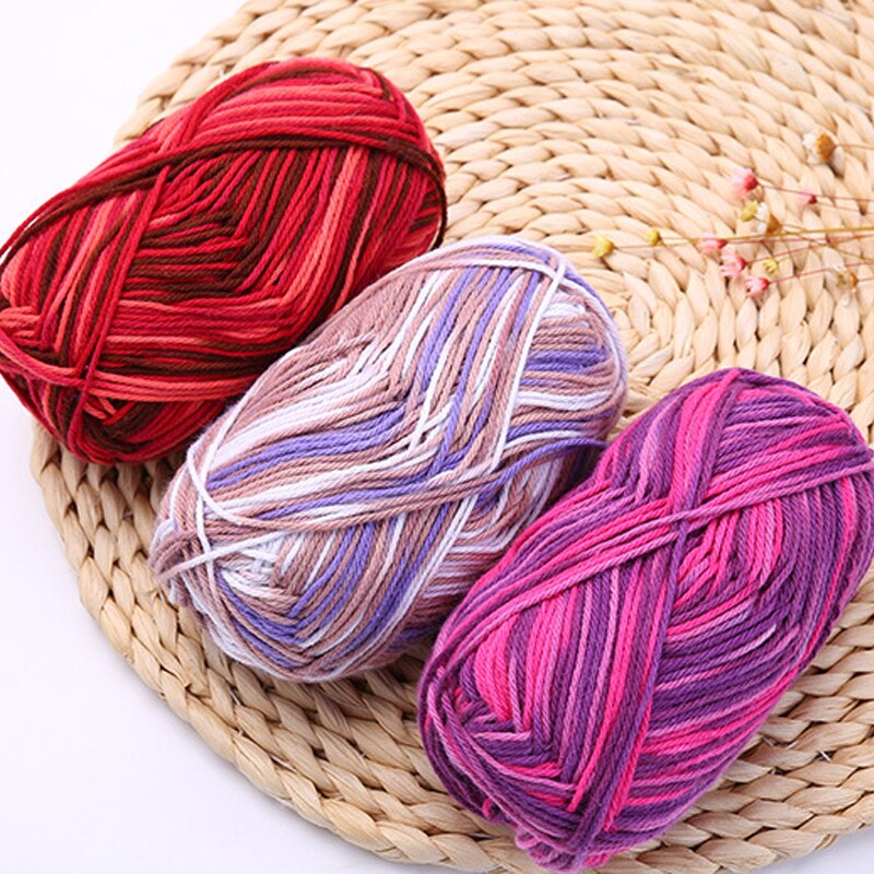 50g coton épais fil à tricoter laine au Crochet épais fil de fil épais pour bébé doux tricoté à la main couverture pull 120m