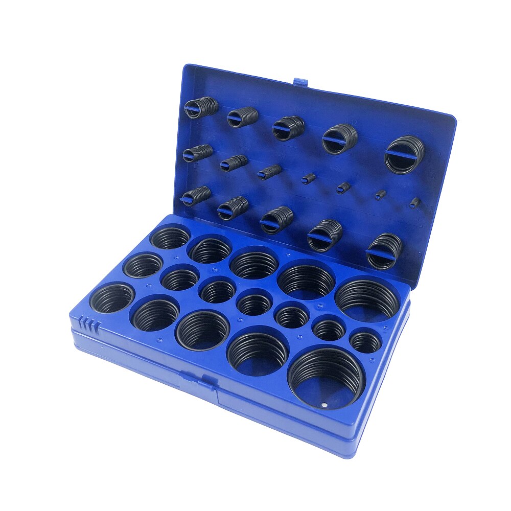 407 Stuk Sae Universal O-Ring Assortiment Kit 32 Maten Nbr 70A Voor Sanitair, automotive En Kraan Reparatie