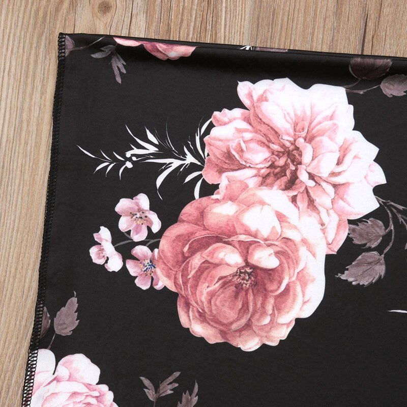 New Soft Toalha de Musselina Cobertor Panos Bebê Swaddle Infantil Algodão Floral e Cabeça 2 peças de Moda