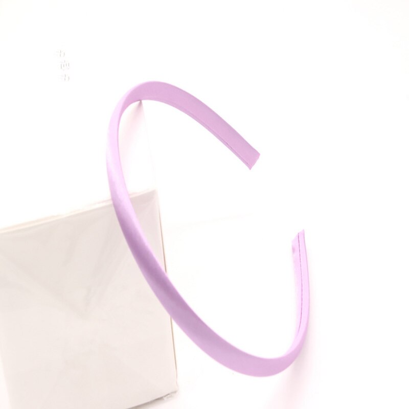 10 sztuk 10mm tkaniny pokryte pałąk kolorowe włosy obręcze puste ustawienia bazowe dla DIY Making dzieci dziewczyny akcesoria do włosów ustalenia: Light Purple
