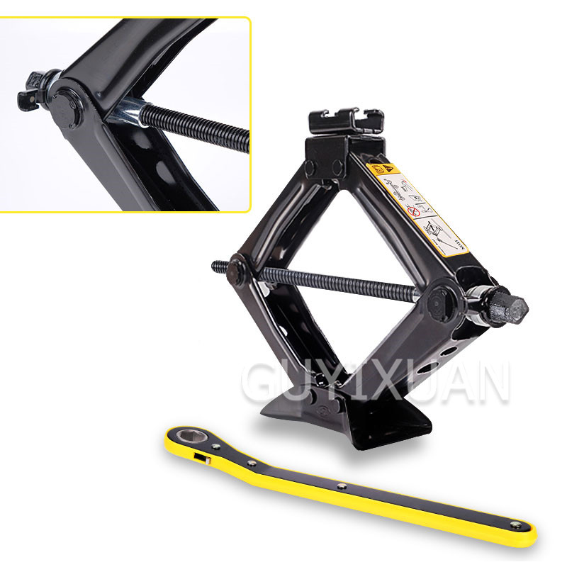 1T / 2T car labor-saving manual jack Car tools Car rocker jack Family car SUV Tire tool