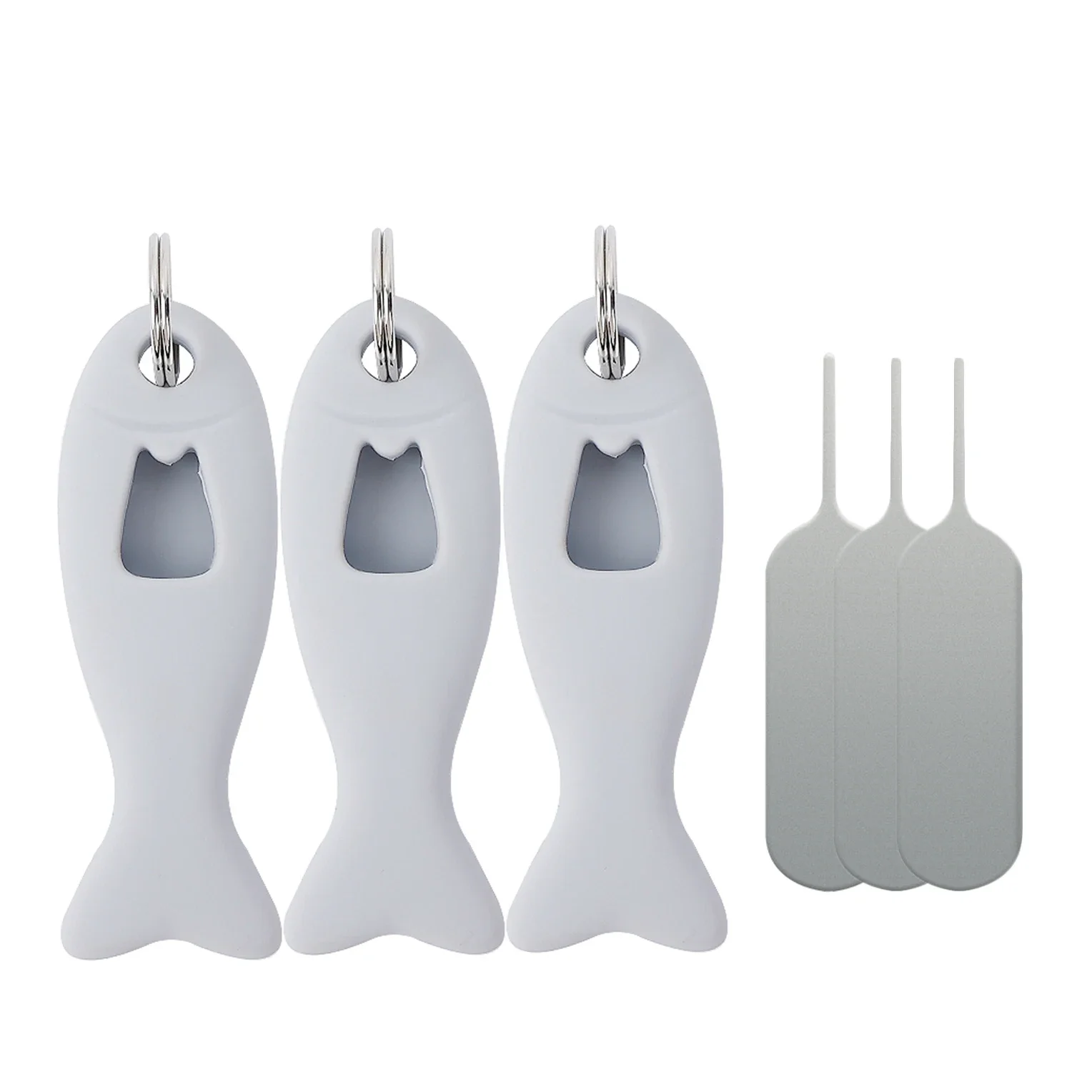 SIM Card Removal Tool Card Tray Pin Eject with Silicone Case Key Pendant Universal Mobile Phone SIM Card Needle Opener Ejector: Other