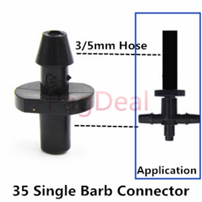47 mm slangestik fittings drypvanding modhager til 1/4 " 4/7mm haveplæne vandslange ventil kobling tilbehør