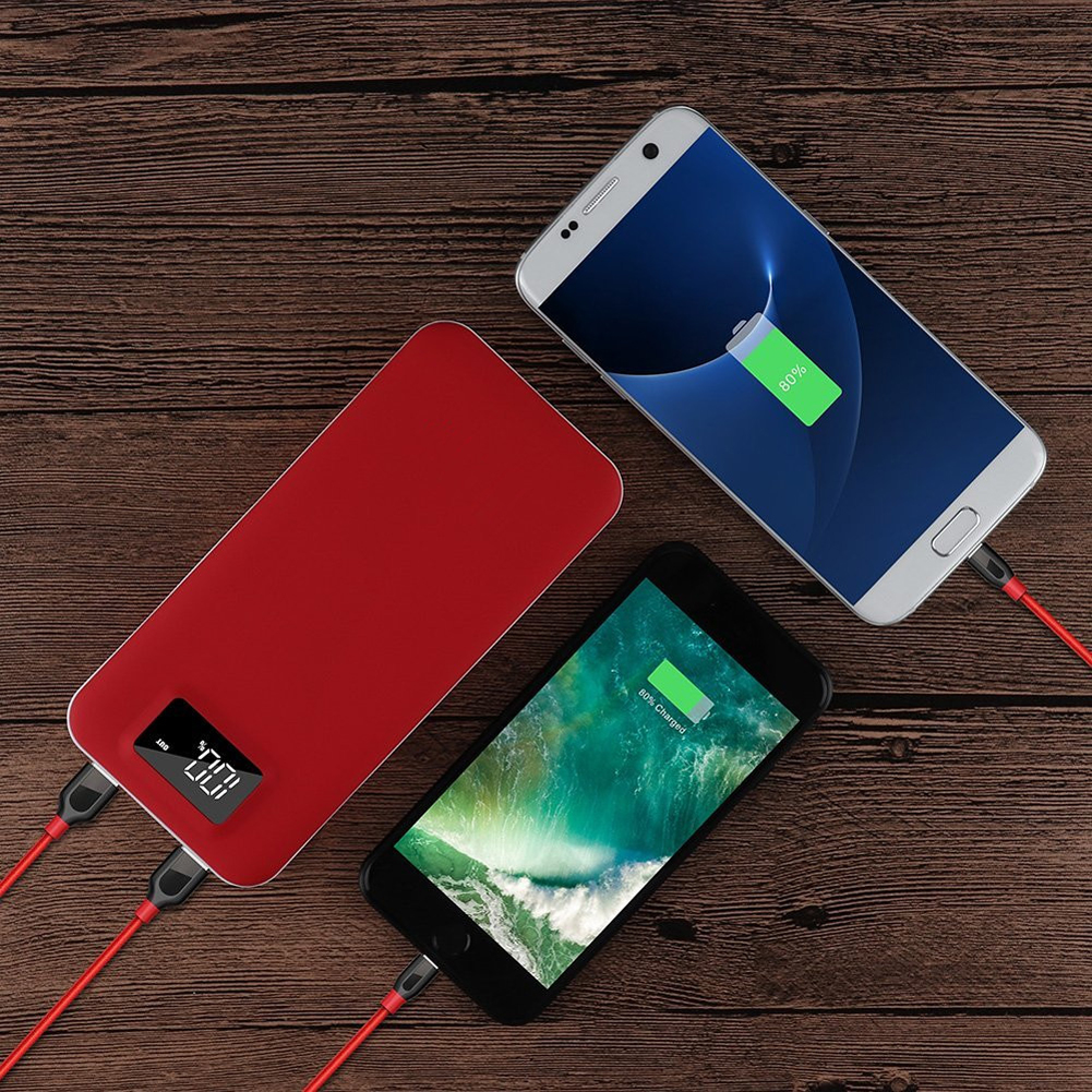 Hochleistungsfähiges, ultradünnes handy-ladegerät mit  po 20000 mah lcd-display -186919 ladefunktion