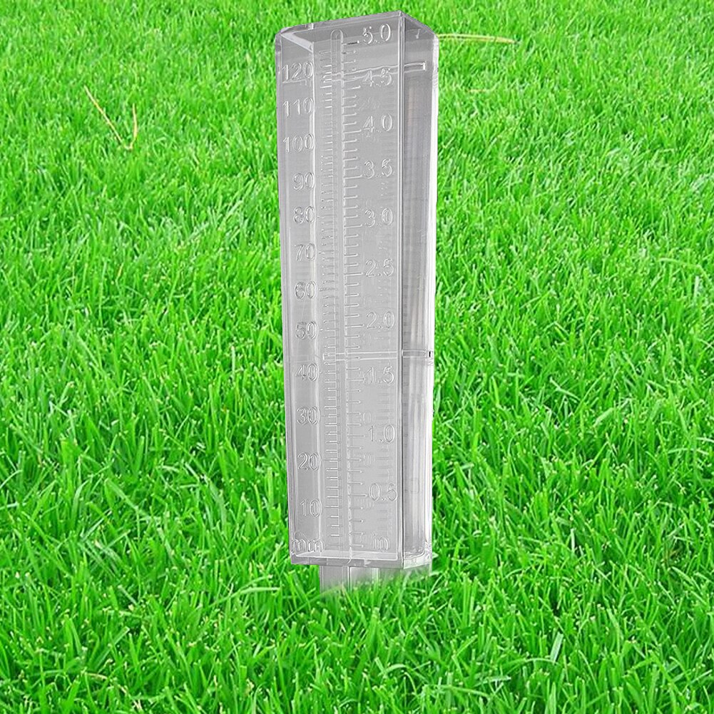 Dual Scale Rain Gauge Measurement Ground Precipitation Garden Yard Rainfall Measuring Tools Outdoor Meteorological Measurer