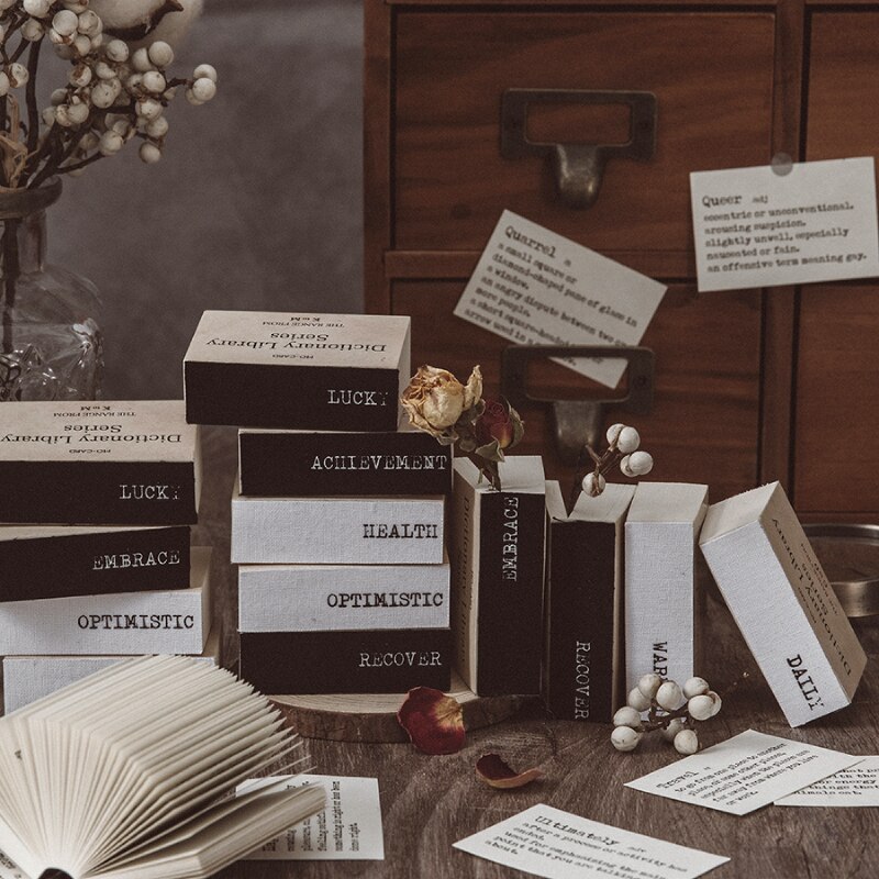 Bloc-notes rétro Portable, bloc-notes Vintage, série de livres, bibliothèque, Journal, Scrapbook, matériel de décoration pour bricolage, Mini-Note en papier