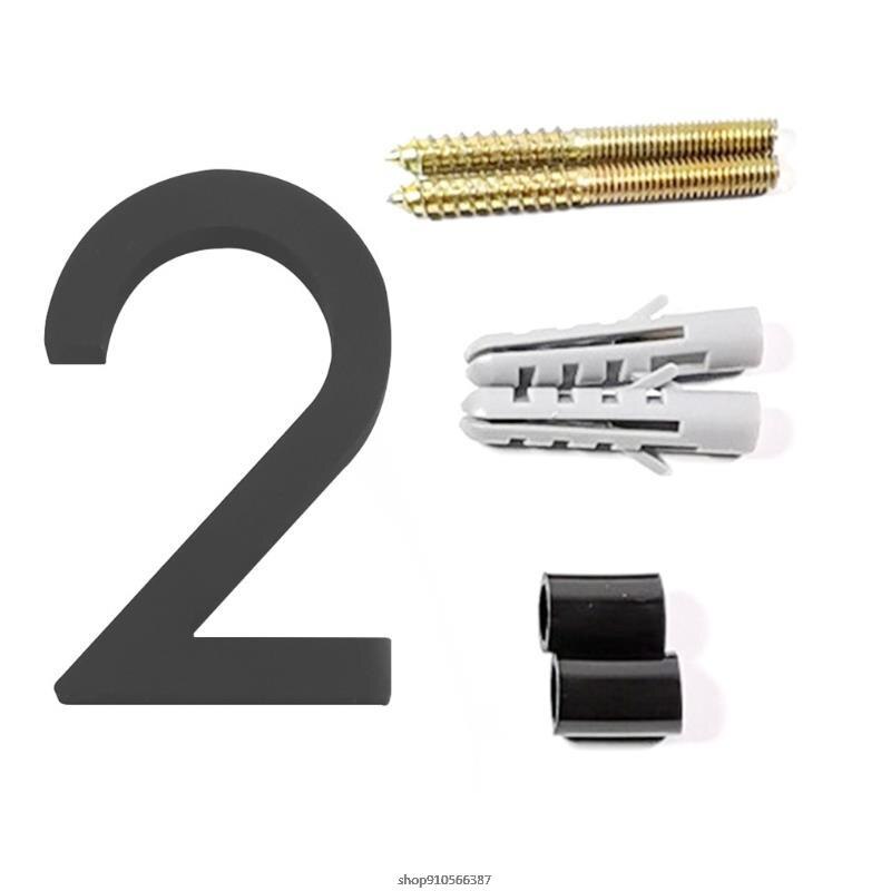 Floating House Number Modern House Numbers Visibility Signage for Home Address | Floating Mount or Flush Mount se3: 2