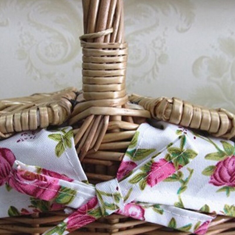 Wicker Storage Basket Wicker Picnic Blue Dirty Clothes Storage Basket Wicker Picnic Basket with Lid Shopping Basket