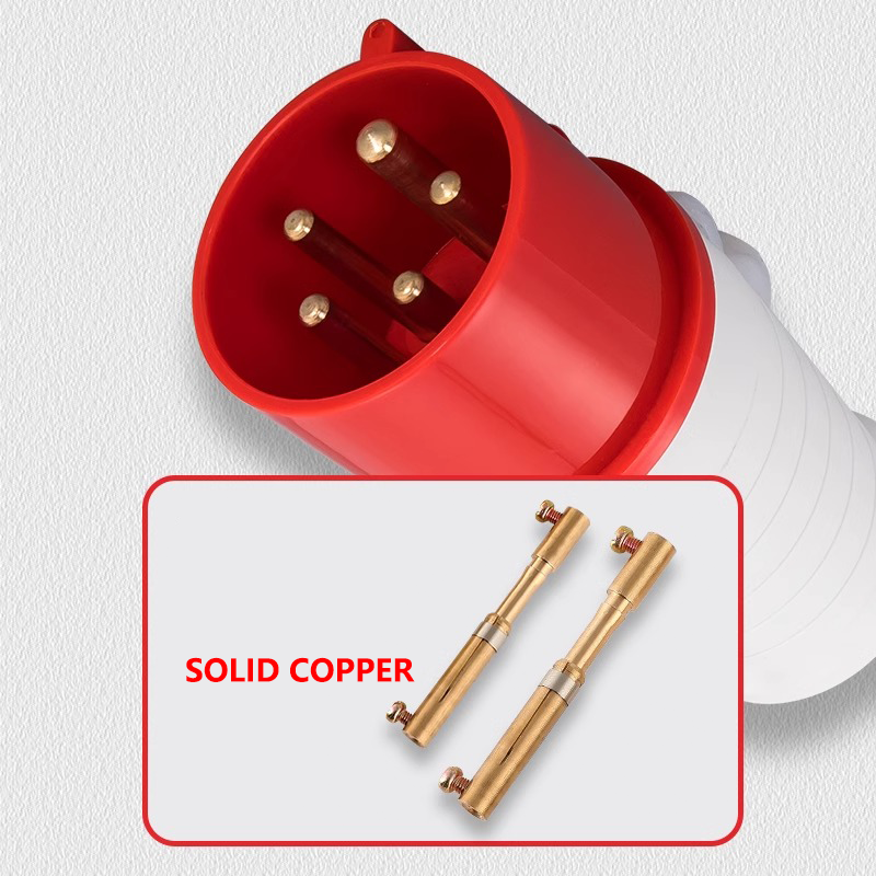 Industrial plug and socket waterproof connector 3PIN 4PIN 5PIN 16A/32A IP44 waterproof electrical connection wall mount socket