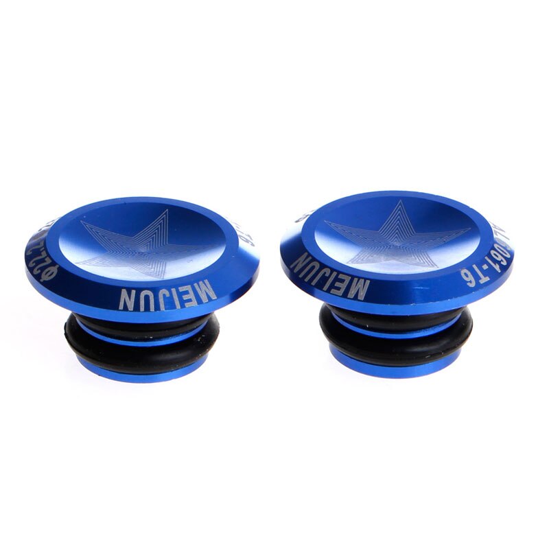 Bike MTB Mini Aluminum Alloy Grip Handlebar Bar End Plugs Stoppers Caps For most bike/ bicycle handlebars: BLUE