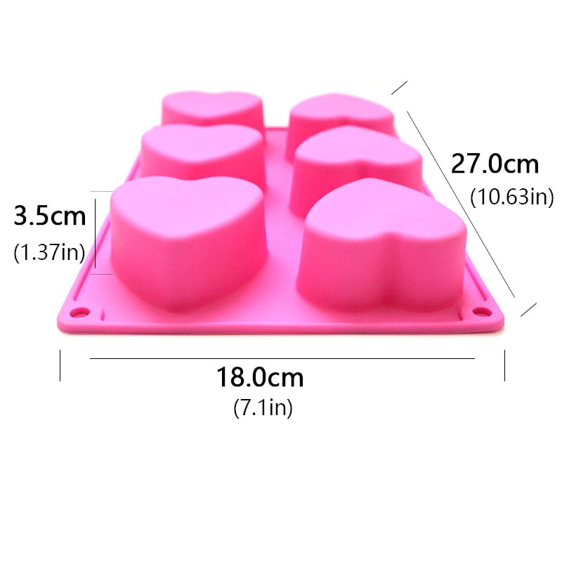 Selecto Bake – Mini-Silikonform in Herzform für 55 Schokoladengelee, heiße Schokoladenbomben, Kakao, Partygelee, Eiswürfel, Seifenherzen, Science-Fiction-Party. Valentin