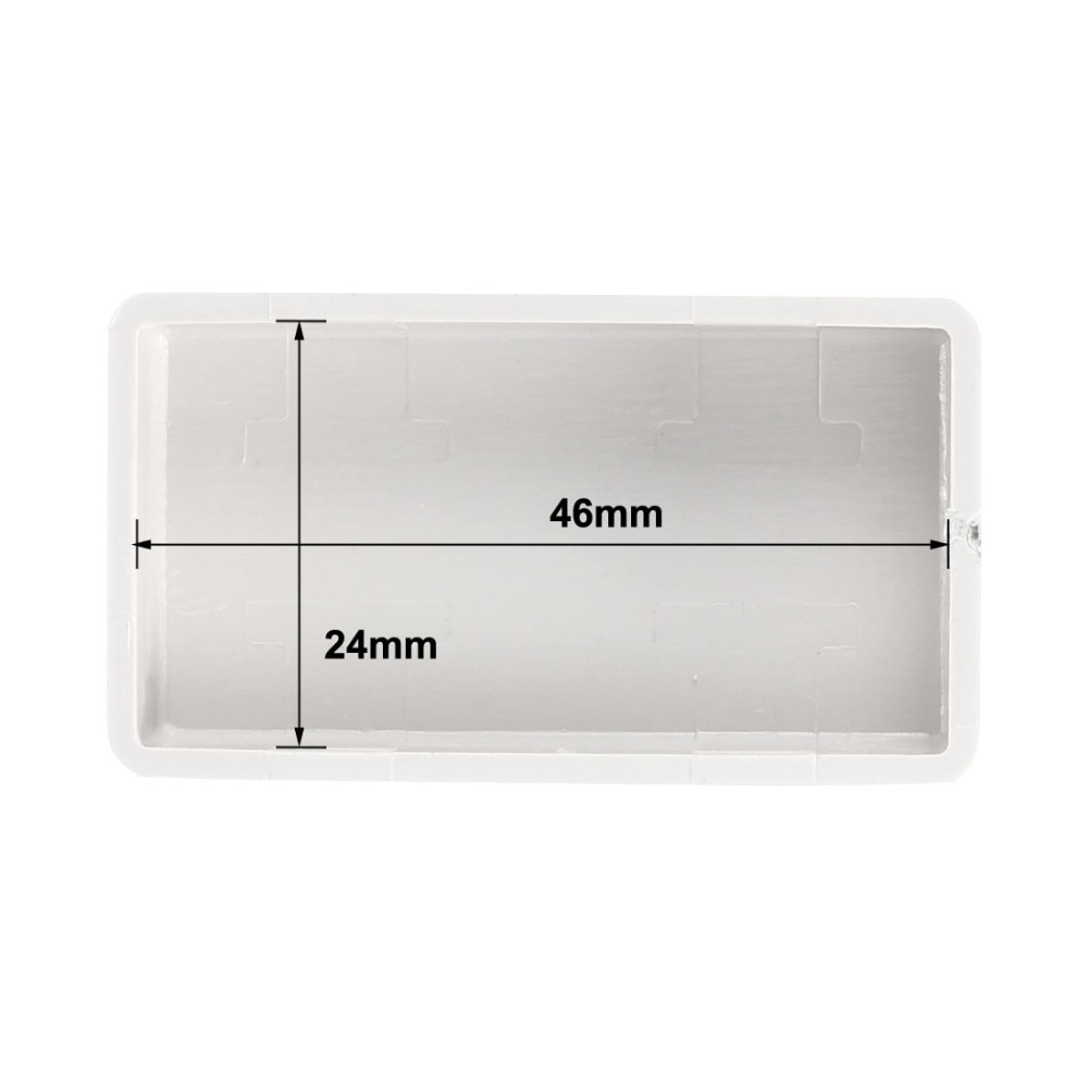 Uxcell, 7 Uds., caja de cierre ABS electrónica DIY, caja de cierre blanca de 49x28x14mm para Terminal pequeño