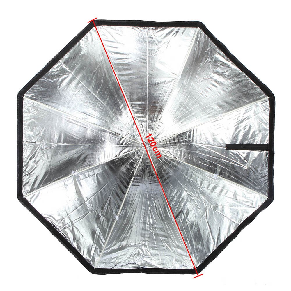 Ruissa free 120cm / 48 " draagbare opvouwbare achthoekige paraplu softbox diffuser reflector voor fotostudio flits speedlite verlichting