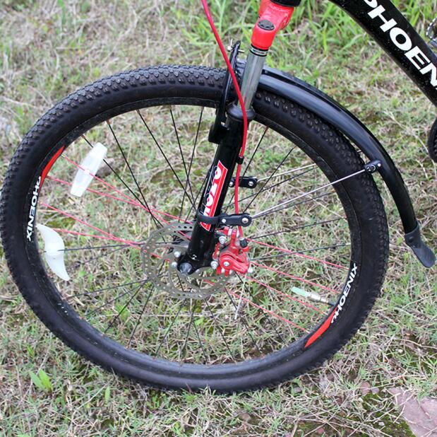 Guardabarros de bicicleta de montaña de 26 pulgadas, accesorios de plástico para guardabarros delanteros y traseros