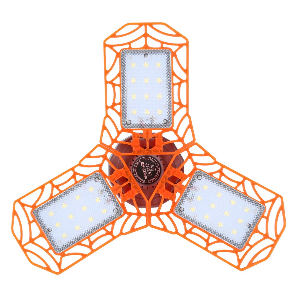 40W E26 E27 LED Garage Light AC85-265V High Bay Lamp Industrial Lighting Support: Orange