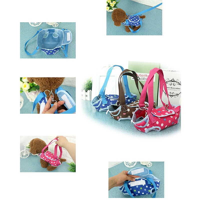 Venxuis Dot imprimé sac de transport pour animaux de compagnie pour petit chien sac de transport de voyage chien mignon fournitures pour animaux de compagnie doux chiot confortable sac à main pour animaux de compagnie
