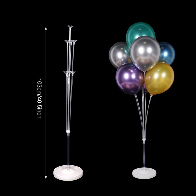 Balloon Support Balloon Stand Balloon Holder Column Happy Birthday Baloon Decor Baby Shower Globos Wedding Party Decoration: AGATE