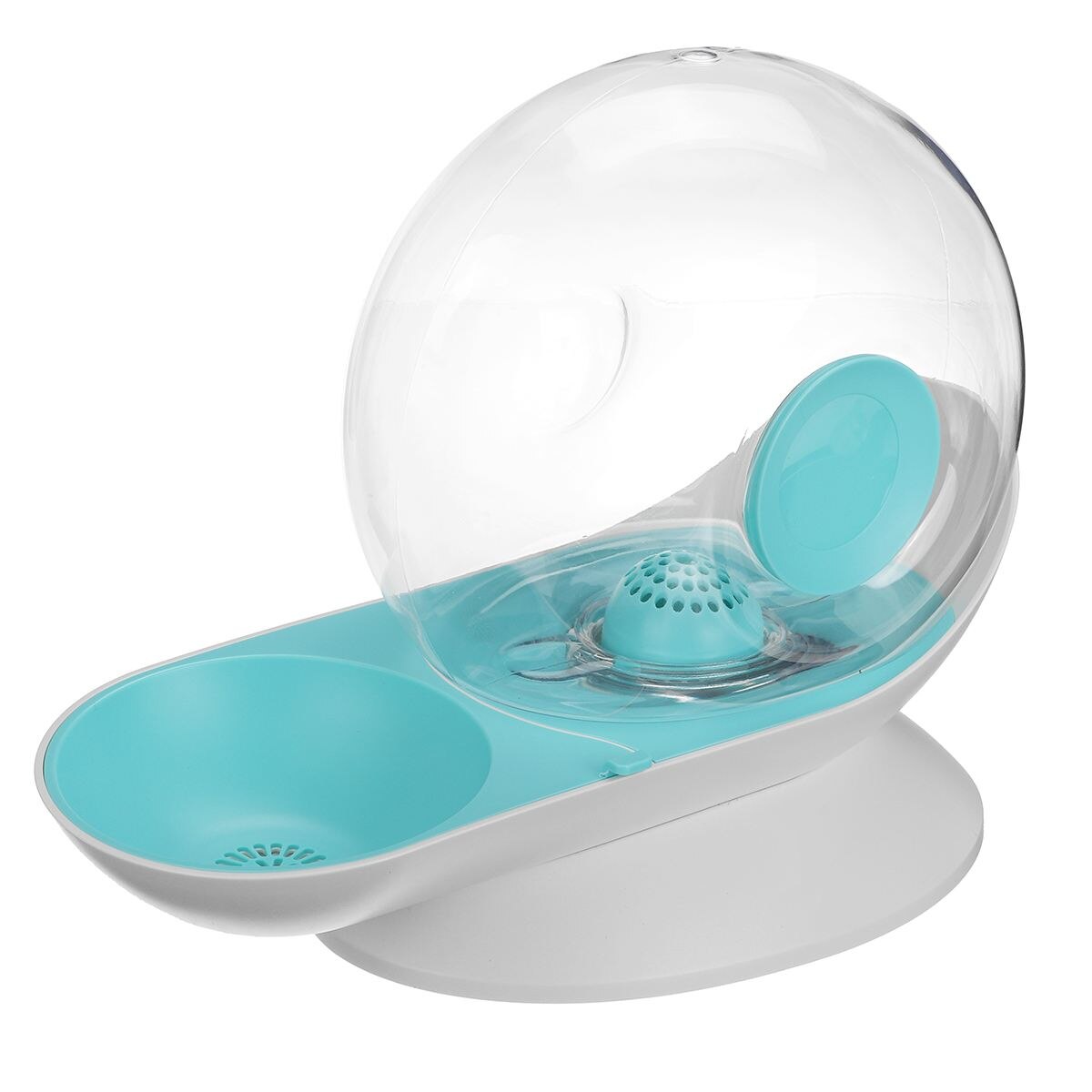 2.8L automatique chat distributeur d'eau escargots forme grand bol à boire chat de compagnie gamelle pour chien silencieux bulle chats chiens alimentation bols: green