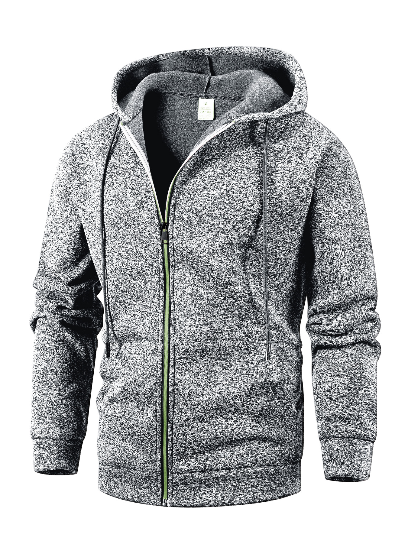 Herbst Hoodie Mäntel Jacke für Männer lässig Reißverschluss Verschluss Hoodie Sweatshirt schlank passen Streetwear Sportbekleidung Männliche Kleidung: XXL / Grau