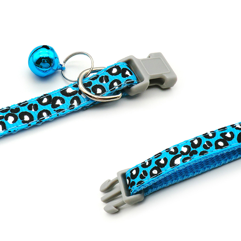gato leopardo perro Collar de hebilla ajustable perro de dibujos animados mascotas collares lleva gato Pet Id etiqueta accesorios Animal productos