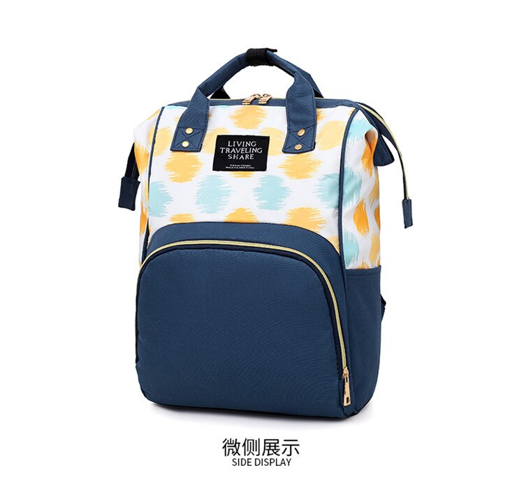 Mode Mummie Moederschap Zak Multifunctionele Luiertas Rugzak Nappy Baby Tas Met Kinderwagen Bandjes Voor Baby Care: Blue