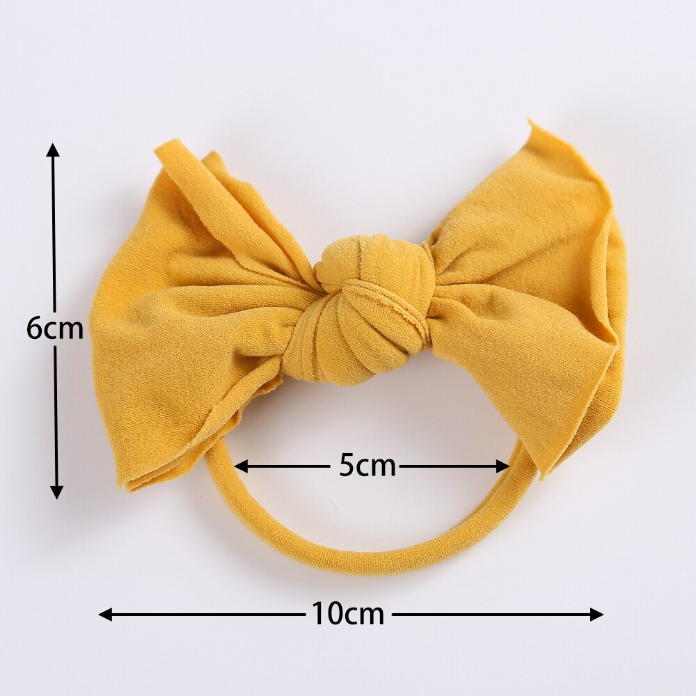 16 Stks/partij Leuke Strik Baby Hoofdband Voor Meisje Nylon Hoofd Bands Zachte Haarbanden Voor Kinderen Haarbanden Voor Kinderen Baby haar Accessoires
