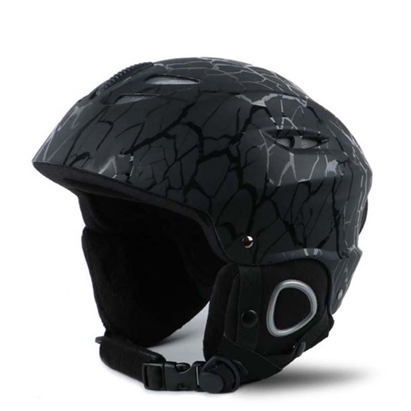 Professionele Ce-certificering Volwassen Ski Helm Man Vrouwen Schaatsen Skateboard Snowboard Sport Helmen: stripe black / L