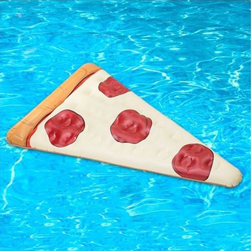 Inflatable Interesting Simulation Pizza Floating Raft Playing Activities Props Piscina Party Single Triangle Food Shape Toys