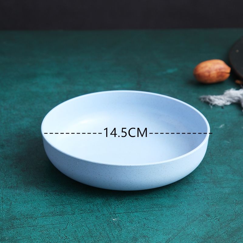 4PCS little plates for home use wheat straw plates for bone spits and side dishes for home use lovely fruit cakes
