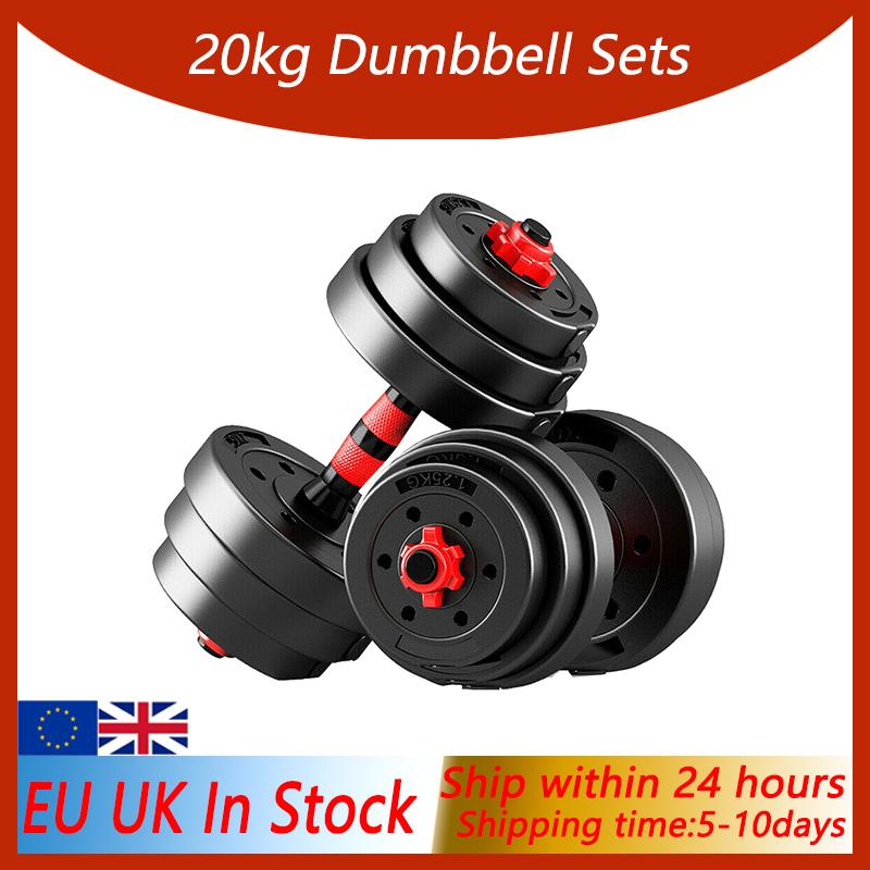 1 paire Fitness haltères détachable haltère bras Muscle formateur ménage exercice fournitures pour maison bureau gymnase noir