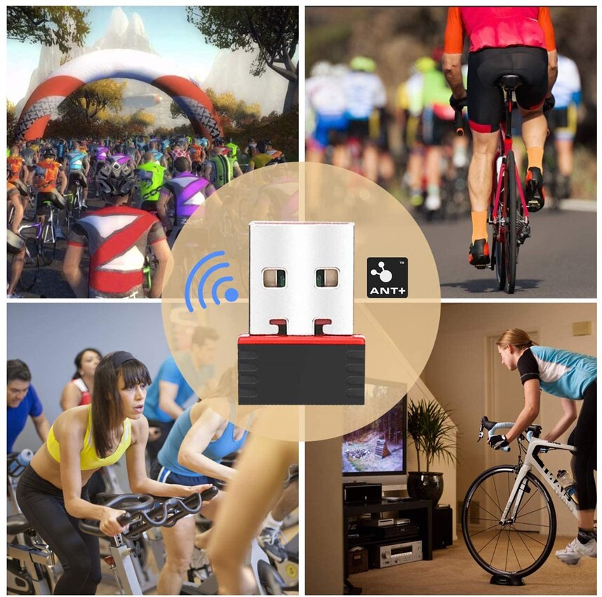 LIVL0V V5 USB ANT+ Dongle for Garmin Fitness Devices USB ANT Stick Compatible with Zwift TrainerRoad Wahoo Cycleops Trainer