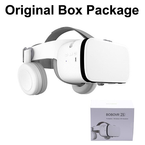 Bobovr  z6 opgradering 3d briller vr headset google karton bluetooth virtual reality briller trådløs vr hjelm til smartphones: Kun vr med kasse