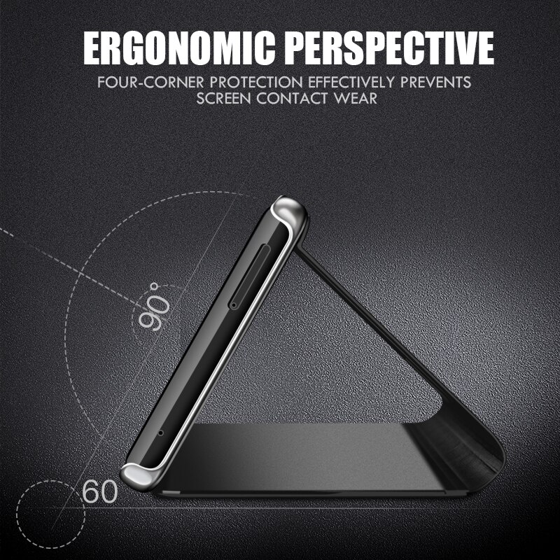 For Huawei Honor 9X Smart Mirror Flip Case For Huawei Honor9X Premium Global Case Cover On Honer 9 X X9 STK-LX1 6.59'' Caso Etui