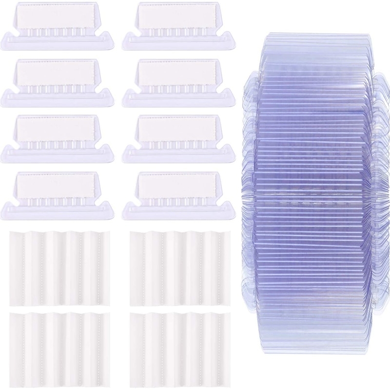 120 Sets 2 Inch Hanging Folder Tabs and Inserts for Quick Identification of Hanging Files Hanging File Inserts: Default Title