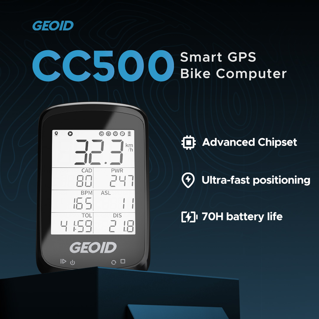 Geoid gps sykkel speedometer trådløs digital sykkelcomputer landevei mountainbike 2.5 vanntett stoppeklokke bluetooth maur+