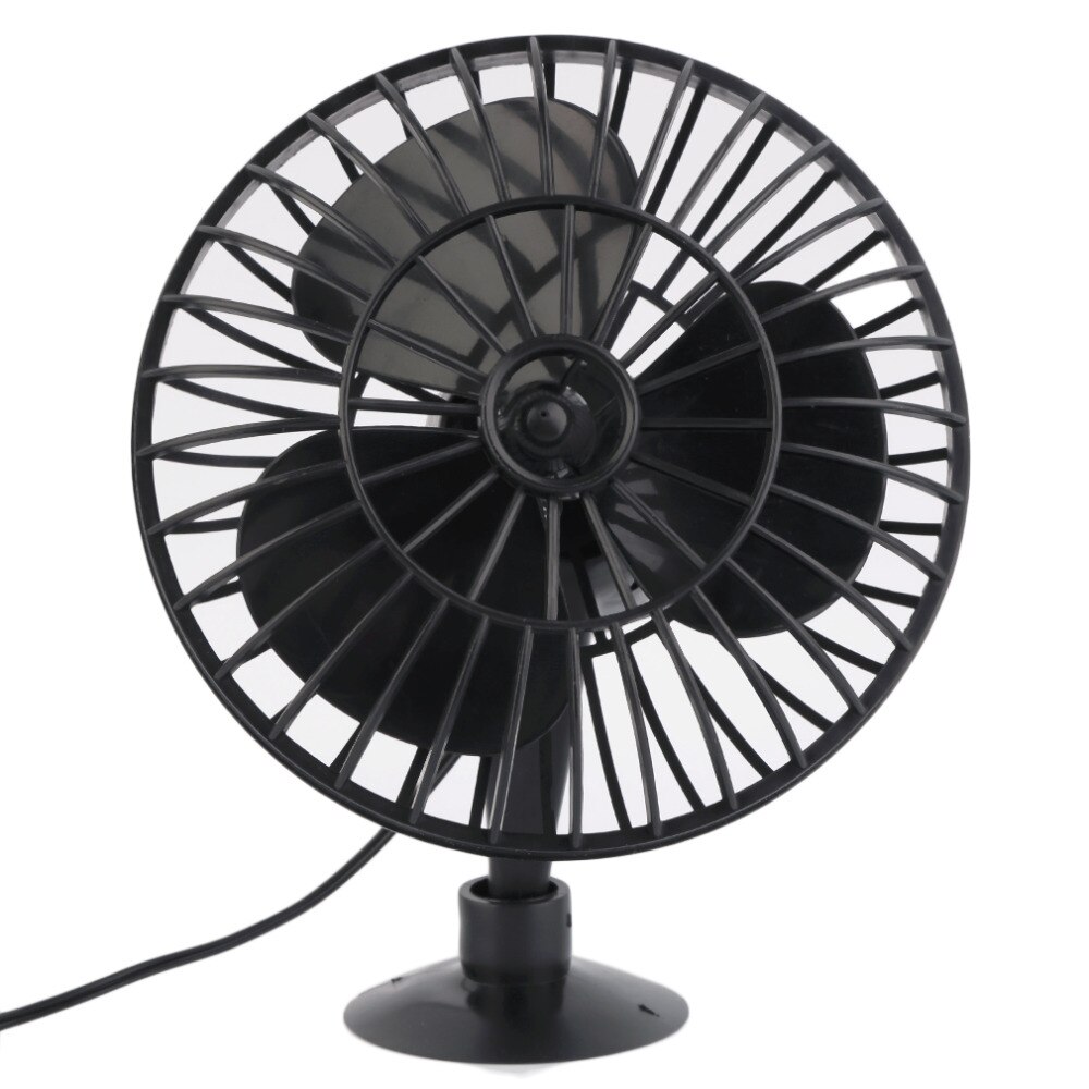 Summer 12V Powered Mini Car Truck Vehicle Cooling Air Fan Car Suction- cup Fan 4 Inch
