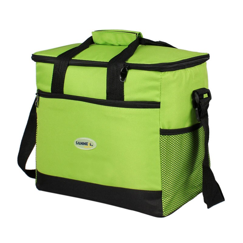 Sanne 16L Grote Capaciteit Thermische Picknick Tote Voedsel Opslag Koeltas Voor Familie Geïsoleerde Ice Cooler Tassen Voor Vrouwen Mannen buiten: Green