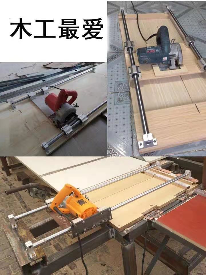 M8 M10 M12 M16 Optical Axis Guide Rail Set SCS8UU Block Sk8 Bracket Motion Bearing High Precision Slider Table Saw Woodworking