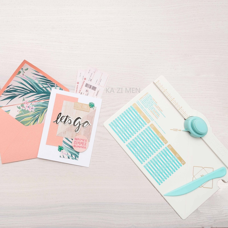 We R Memory Keepers Envelop Maken Geperforeerde Board Diy Envelop Pocket Maken Embossing Board Plakboek Handbook Levert