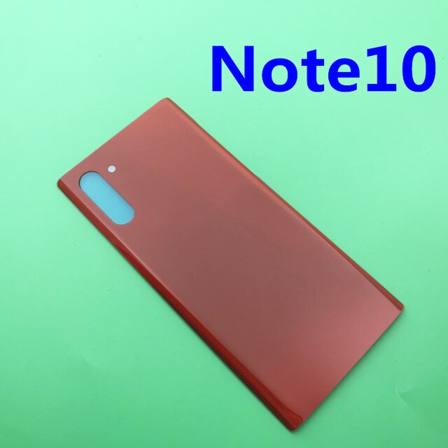 Samsung galaxy note 10 plus 10+  :lle takakansi lasi takaluukun kotelon kansi vaihtopuhelinkotelo samsung note 10: lle: Huomautus 10 punainen