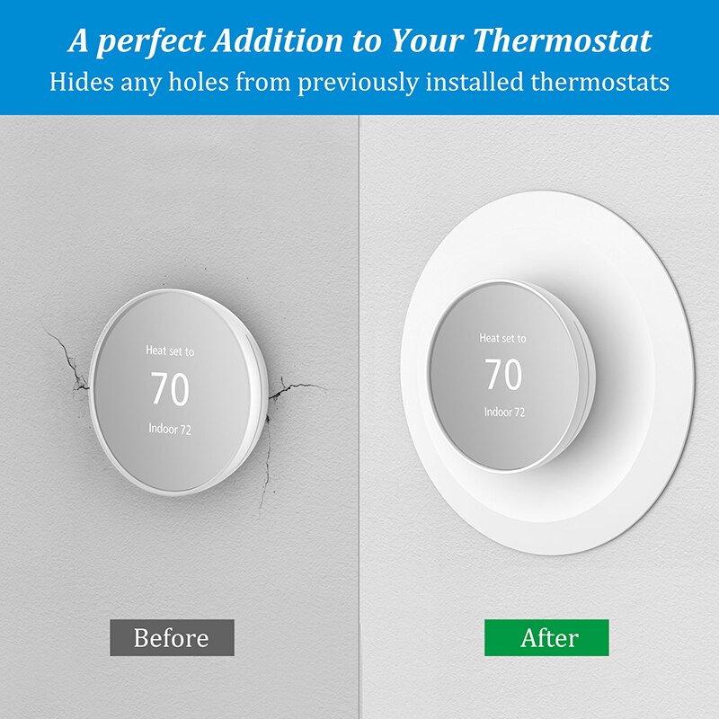 LINGYOU Wall Plate for Google Nest Thermostat Practical and Stylish Decoration Bracket Mount