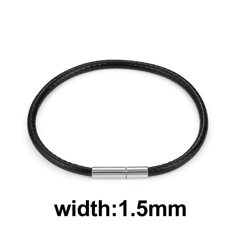 Jiayiqi pulseras de cordón encerado de cuero hechas a mano pulsera y brazaletes de cuerda de la suerte para mujeres y hombres pulseras de hilo de cordón de cera