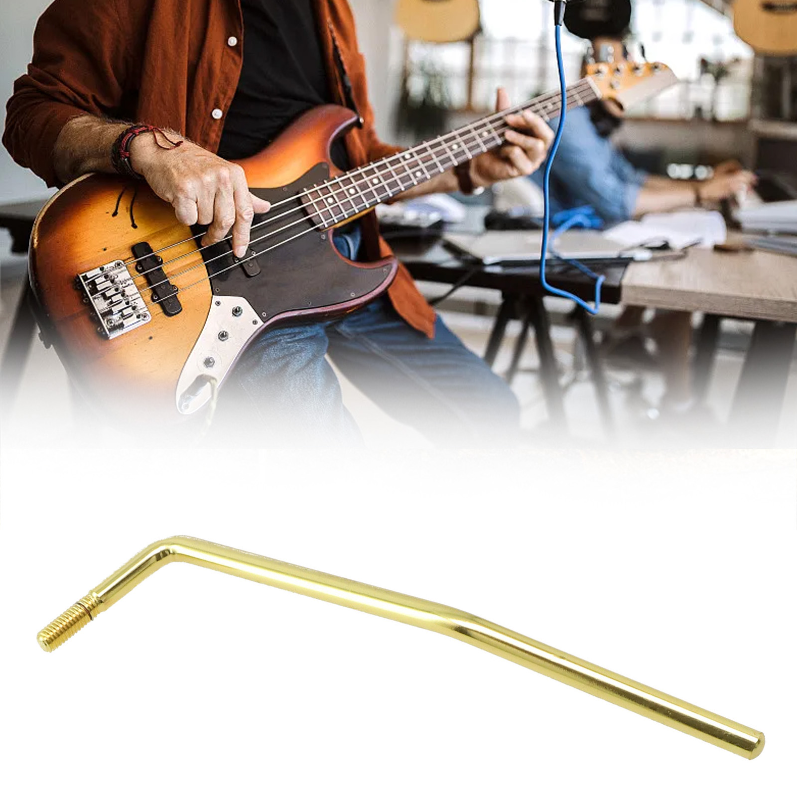 Wkręcane ramiona Tremolo Whammy Bar 6MM 3 kolory można wybrać akcesoria do instrumentów strunowych 17x4x2cm metal trwały praktyczny