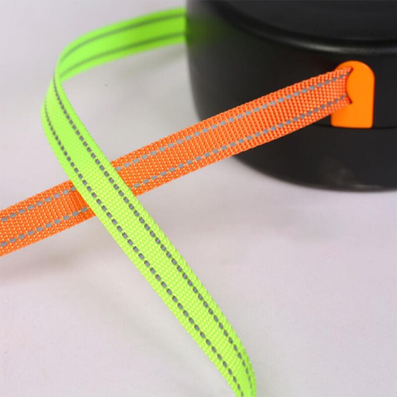 Dual Headed Pet Leashes with Flashlight Garbage Bag Box Automatic Retractable Dogs Traction Rope Double Dog Walking Leash Chain